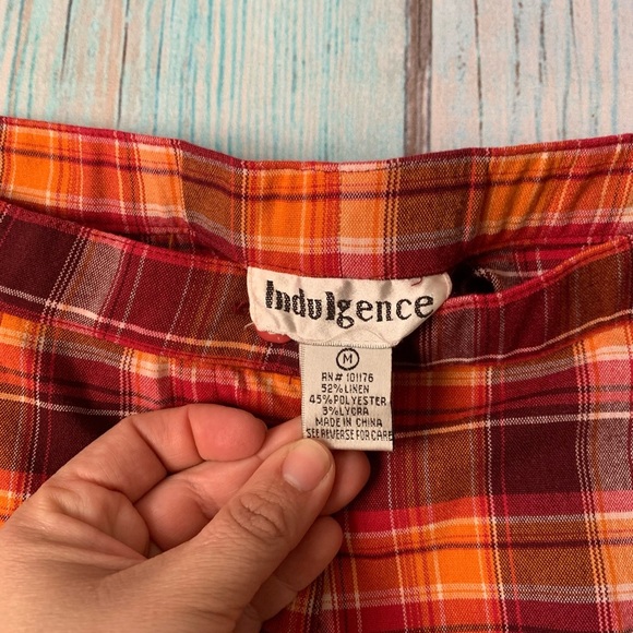 Vintage indulgence plaid ankle pants size medium - Picture 5 of 6